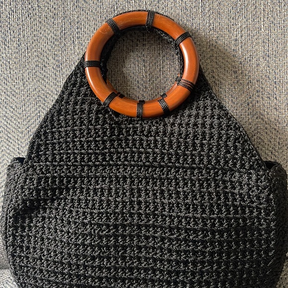 The Sak Crochet Wooden Ring Handle Women's Handbag - Picture 4 of 16